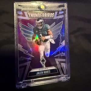 Panini Thunderbirds Jalen Hurts Card - Purple and Blue